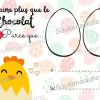 Carte de Pâques - Poussin