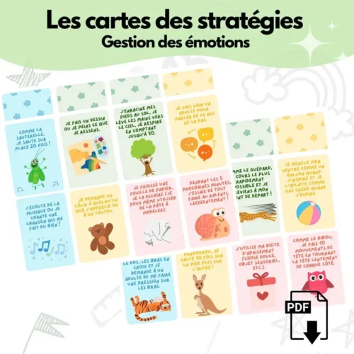 Cartes des stratégies de gestion des émotions