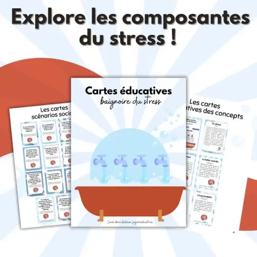 Baignoire du stress - Cartes et guide - Soutiensolutions