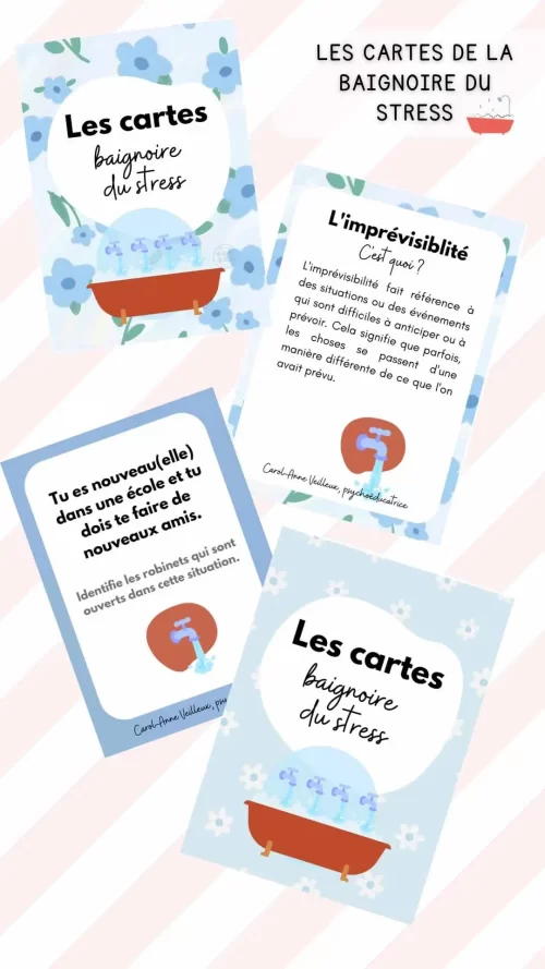 Cartes la baignoire du stress - Soutiensolutions