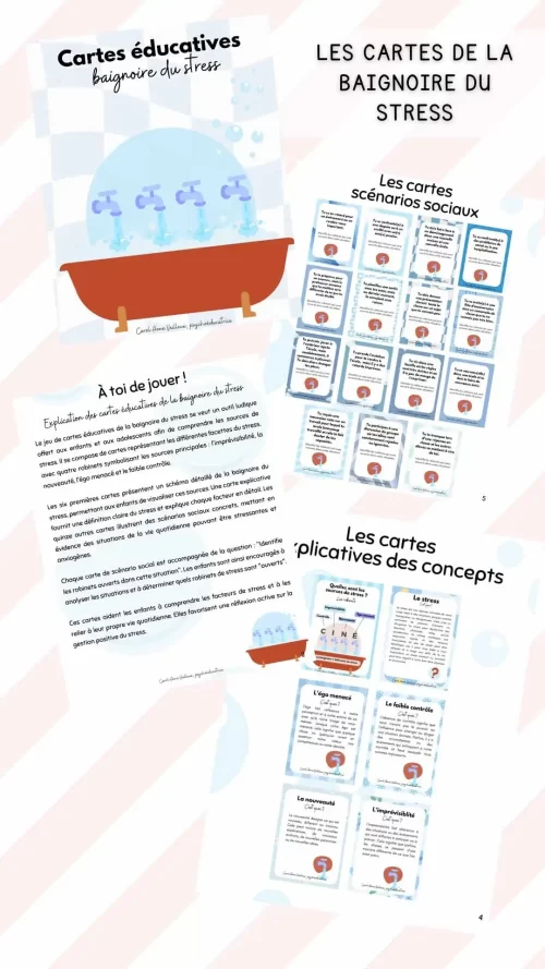 Cartes la baignoire du stress - Soutiensolutions