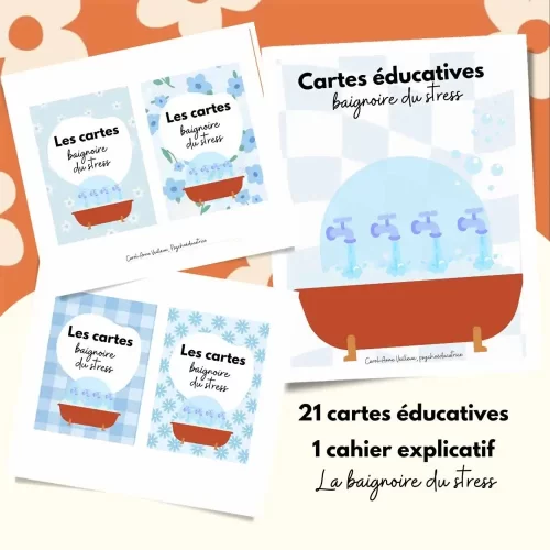 Les cartes - Baignoire du stress - Soutiensolution
