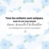 Tous les enfants sont uniques