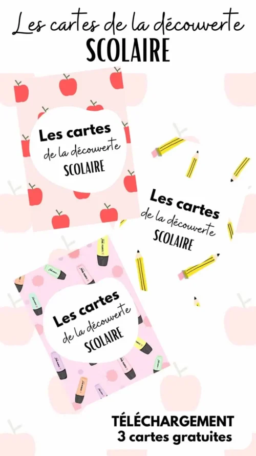 Découverte scolaire - 3 Cartes gratuites