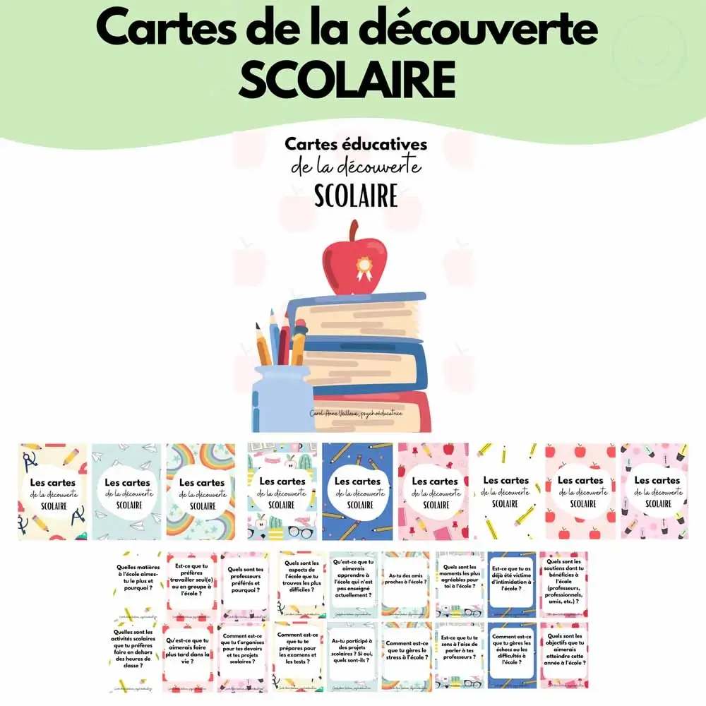 Les cartes de la découverte scolaire