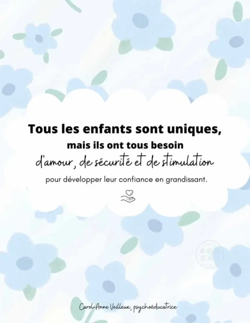 Tous les enfants sont uniques