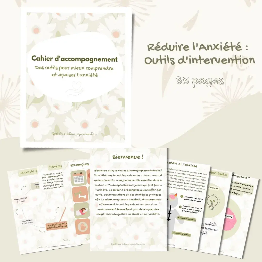 Cahier d'accompagnement - Réduire l'anxiété