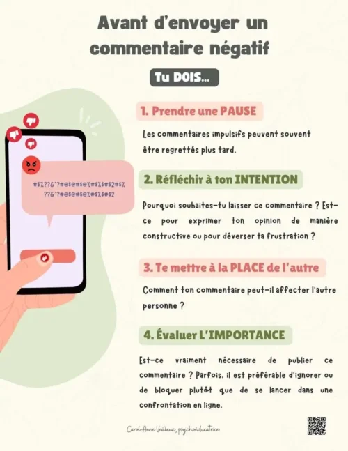 Avant de commenter négativement
