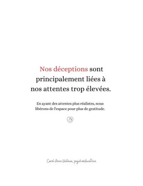 Attentes trop élevées