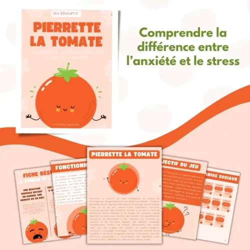 Pierrette la tomate - Différence entre Stress et Anxiété - Soutiensolutions