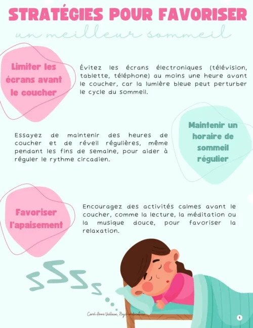 Stratégies pour favoriser un meilleur sommeil