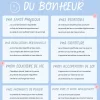 Ma check list du bonheur