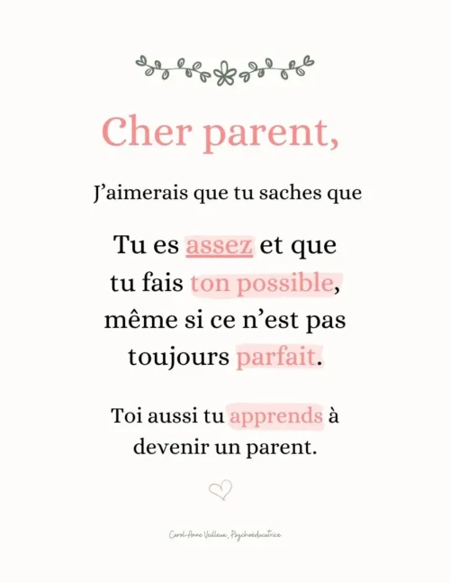 À Toi Cher Parent