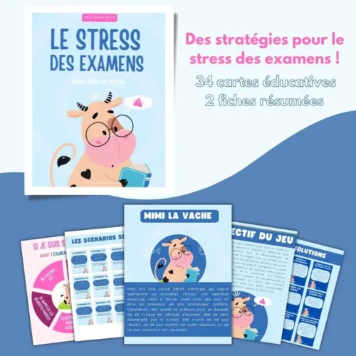 Le stress des examens avec Mimi – Cahier et cartes
