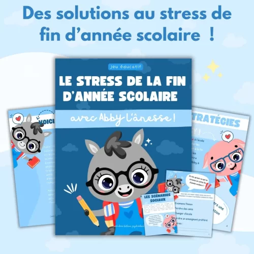 Le Stress de la Fin d'Année Scolaire avec Abby l'Ânesse