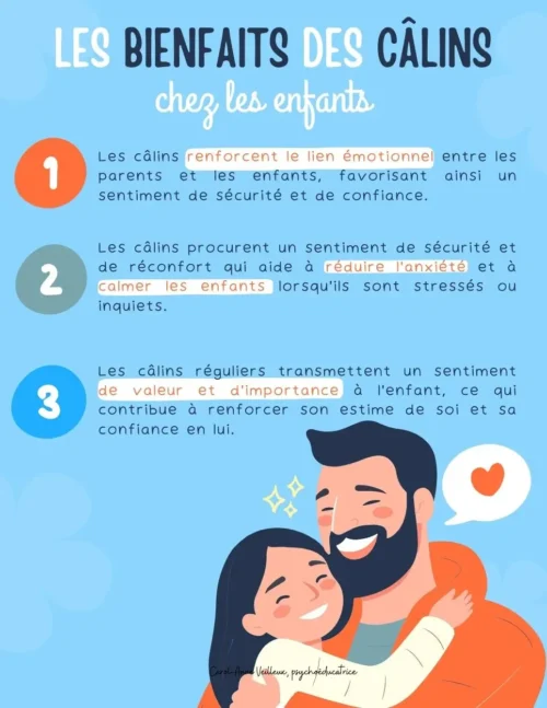 Les bienfaits des calins