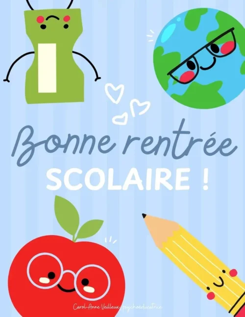 Bonne rentrée scolaire!