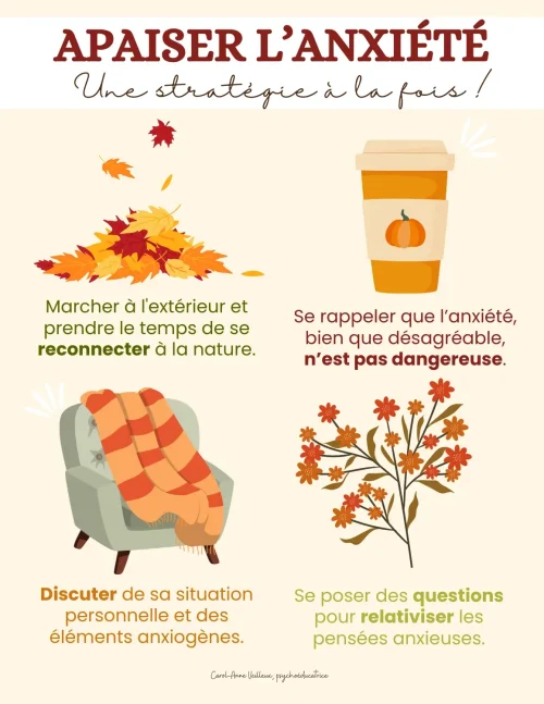 Apaiser l’Anxiété : Une Stratégie à la Fois !