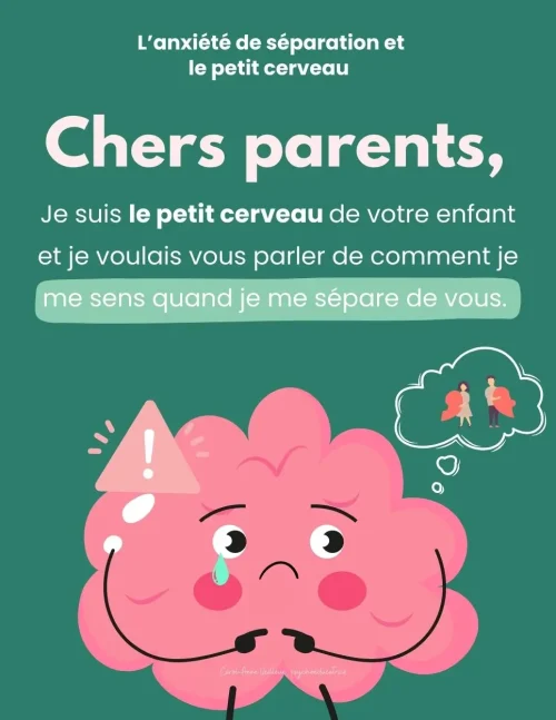 L'anxiété de séparation et le petit cerveau - Soutiensolutions