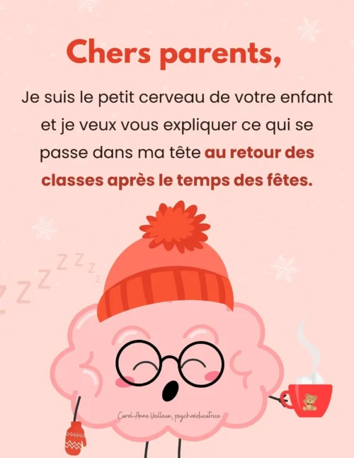Le cerveau en retour des vacances