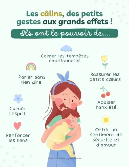 Des câlins, des petits gestes aux grands effets