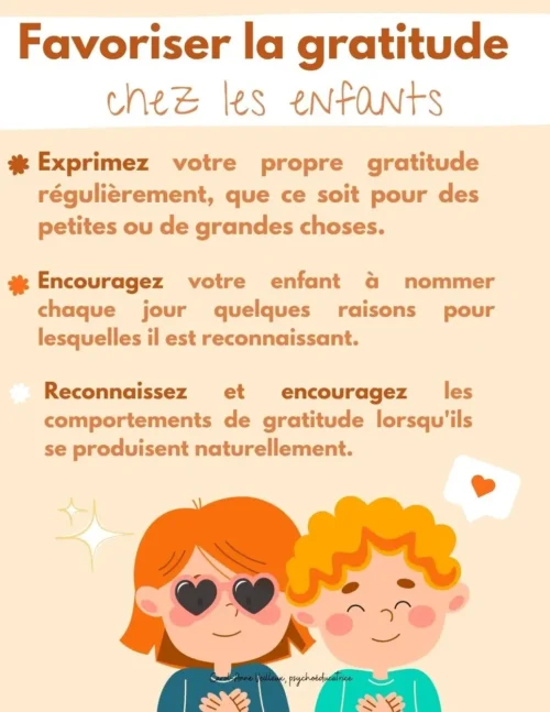 Favoriser la gratitude chez les enfants - Soutiensolutions