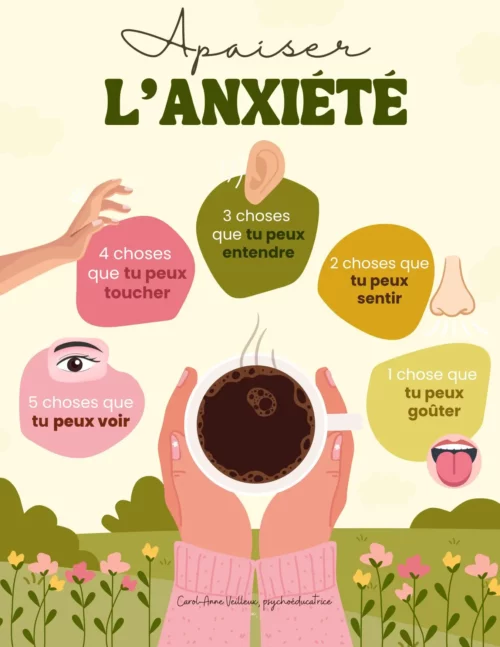 5 sens pour apaiser mon anxiété - Soutiensolutions