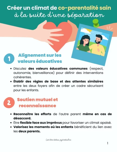 Climat de co-parentalité positive - Soutiensolutions