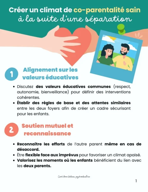 Climat de co-parentalité positive