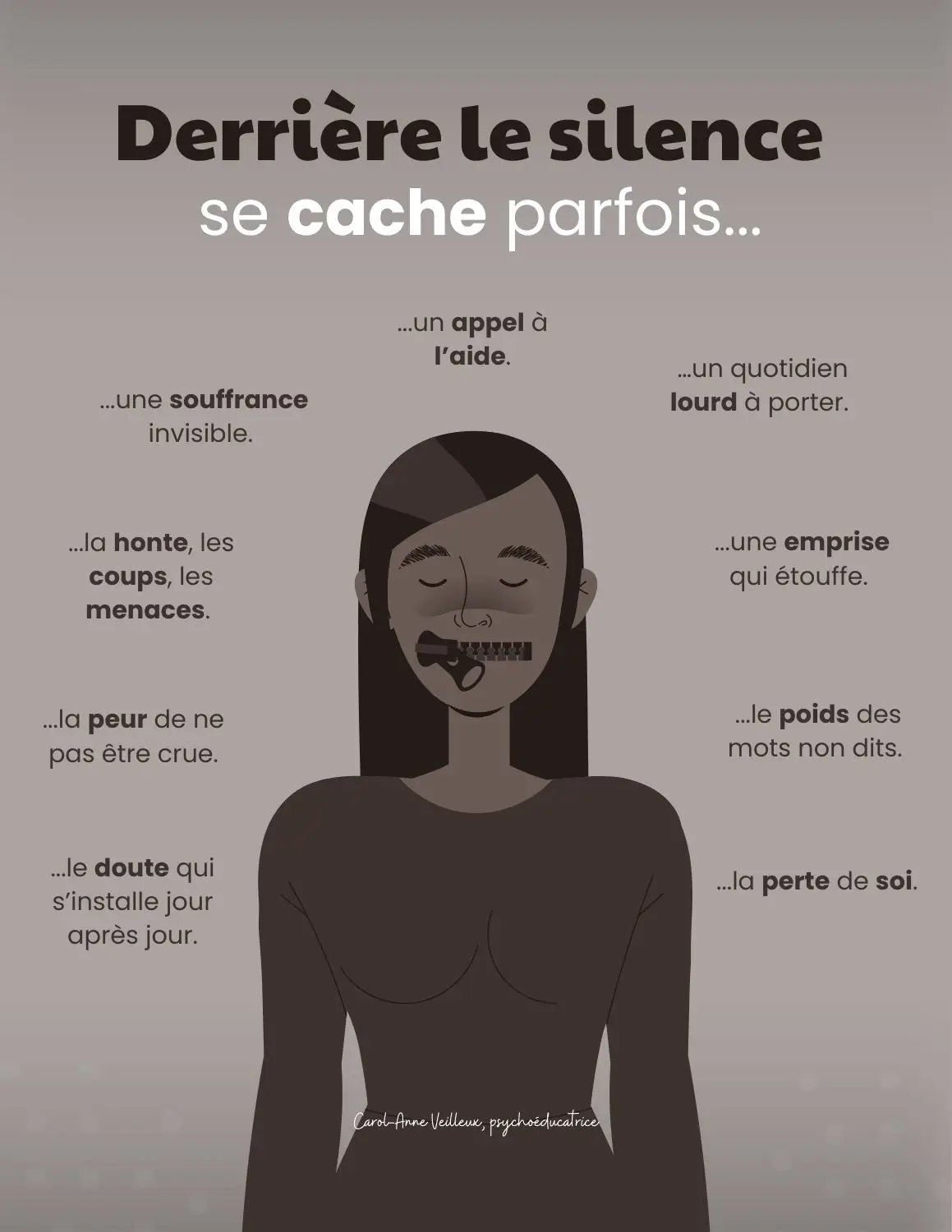 Derrière le silence se cache parfois...
