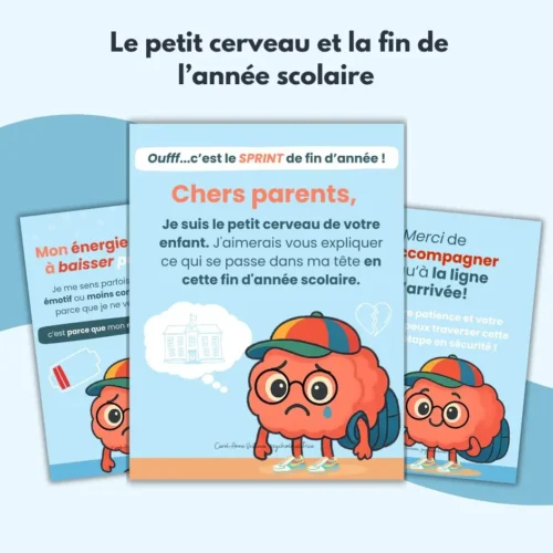 le petit cerveau et la fin de l'année scolaire - heros