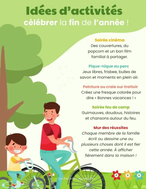 Célébrer la fin de l'année - Idées d'activités - Soutiensolutions