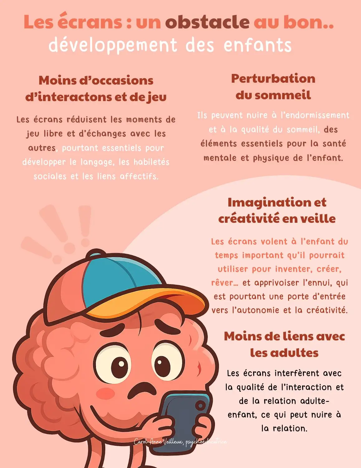 Les écrans : obstacle au bon développement des enfants