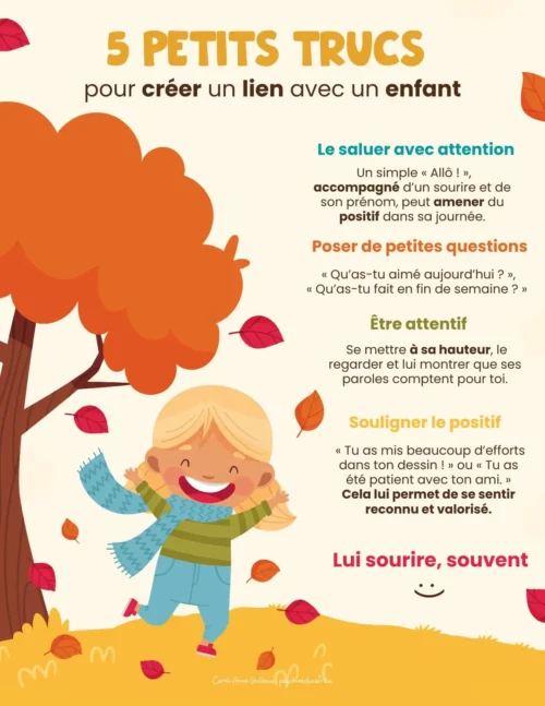 5 petits trucs pour créer un lien avec un enfant