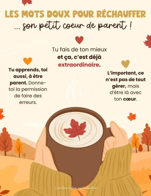 Mots doux pour réchauffer son coeur de parent