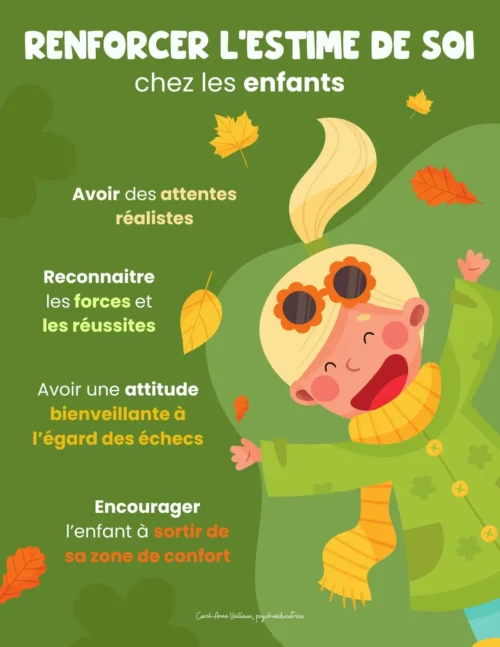Renforcer l’estime de soi chez les enfants