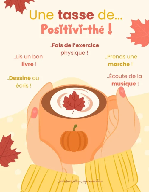 Une tasse de Positivi-thé - Citrouille - Interva