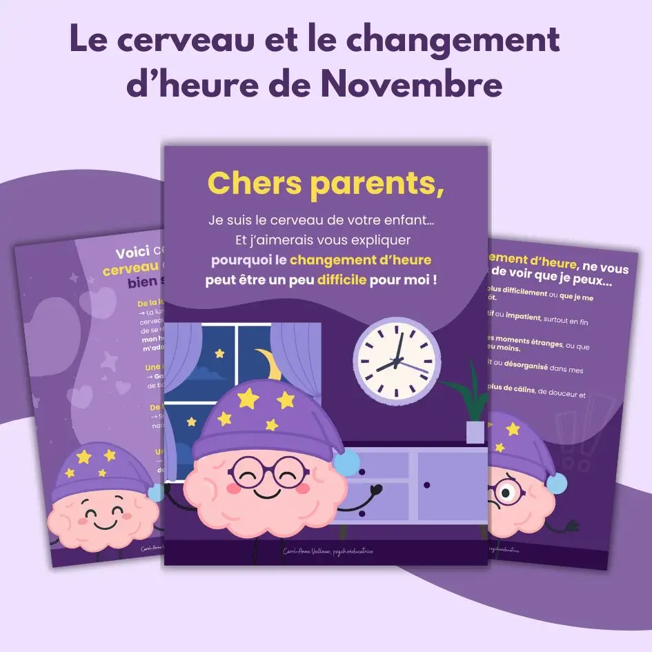 Le petit cerveau et le changement d’heure de Novembre
