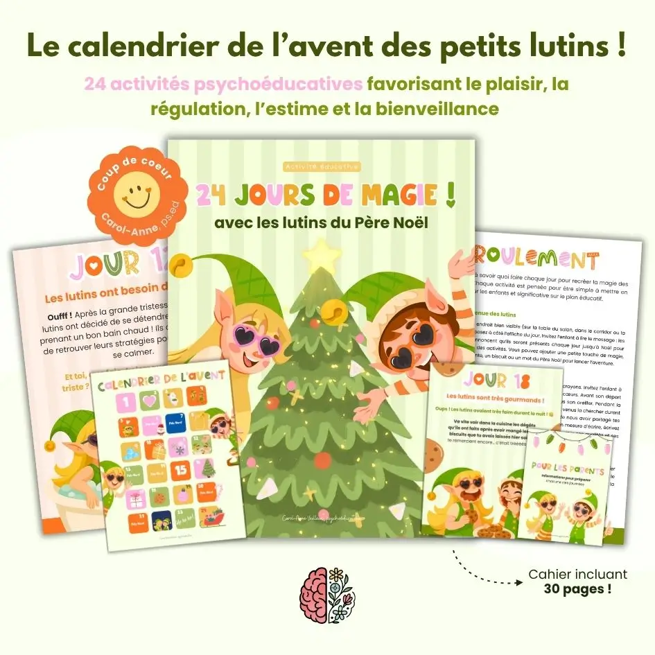 Le calendrier de l’avent des petits lutins