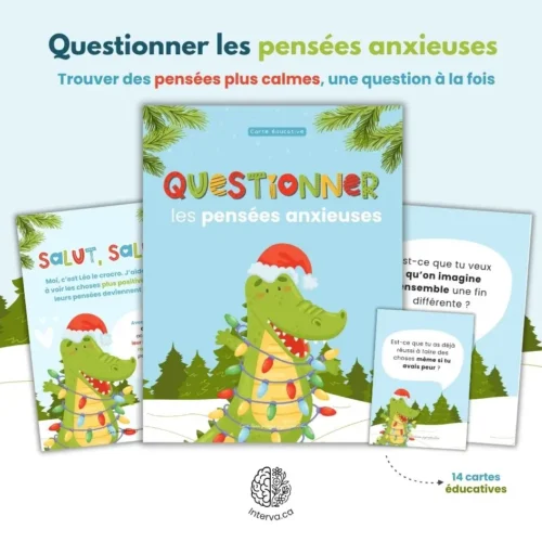 Questionner les pensées anxieuses avec Léo le croco