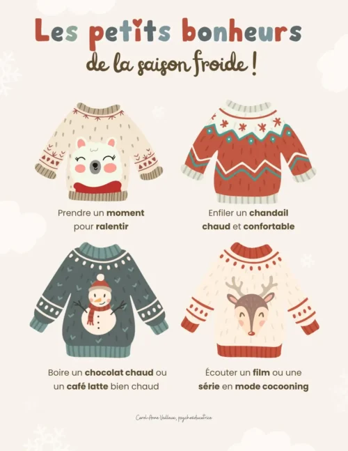 Les petits bonheurs de la saison froide