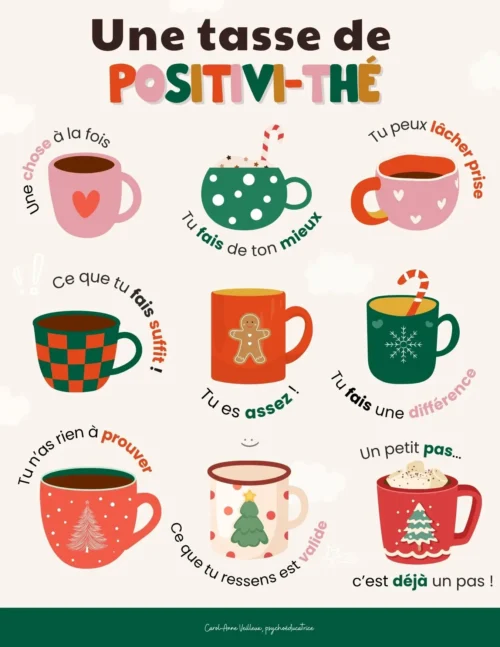 Une tasse de Positivi-thé - Noël