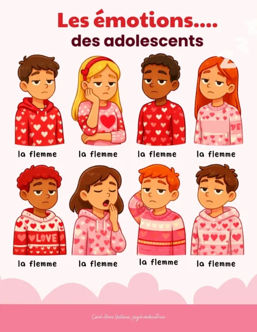 La flemme – Les émotions des adolescents en mode Saint-Valentin