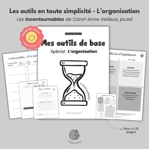 Mes outils de base en toute simplicité - Spécial organisation