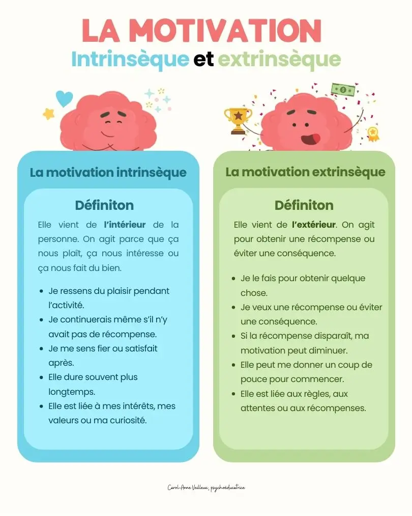 Motivation intrinsèque et extrinsèque
