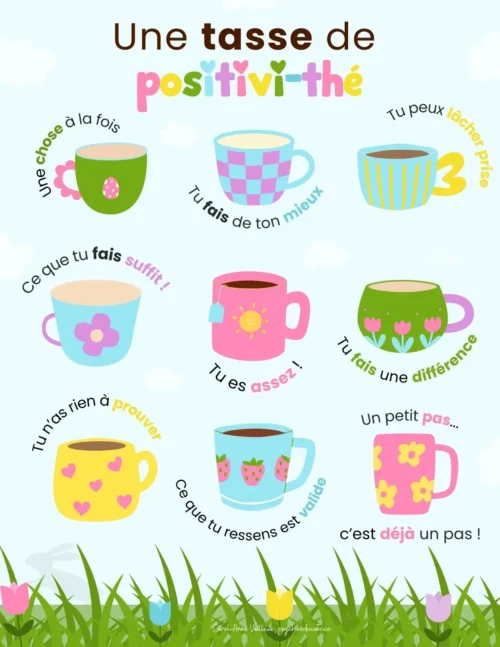 Une tasse de positivi-thé - Pâques