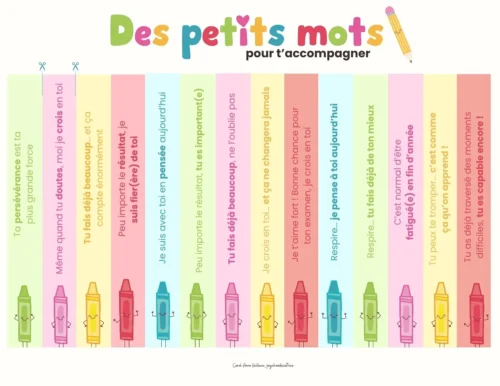 Des petits mots pour t’accompagner avec bienveillance