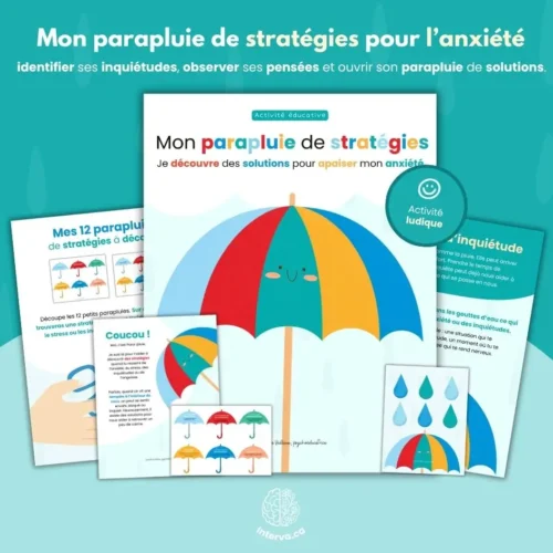 Mon parapluie de stratégies pour l’anxiété