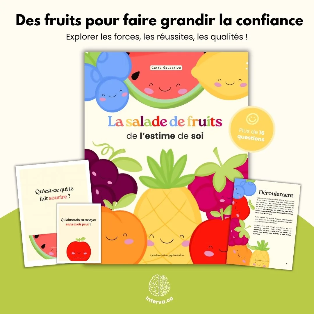 La salade de fruits de l'estime de soi