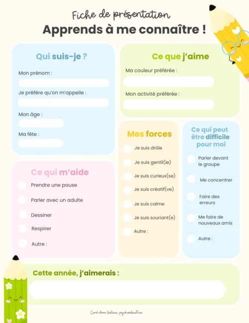 Apprends à me connaître !